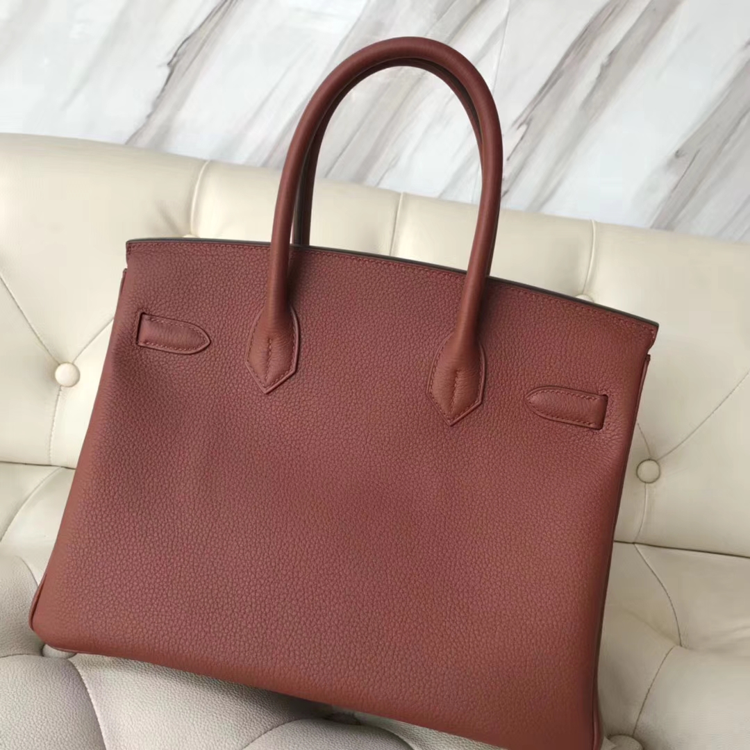 エルメスバッグ公式サイトエルメス6CブロンズゴールドオリジナルトーゴレザープラチナバッグBirkin30CMゴールドバックル