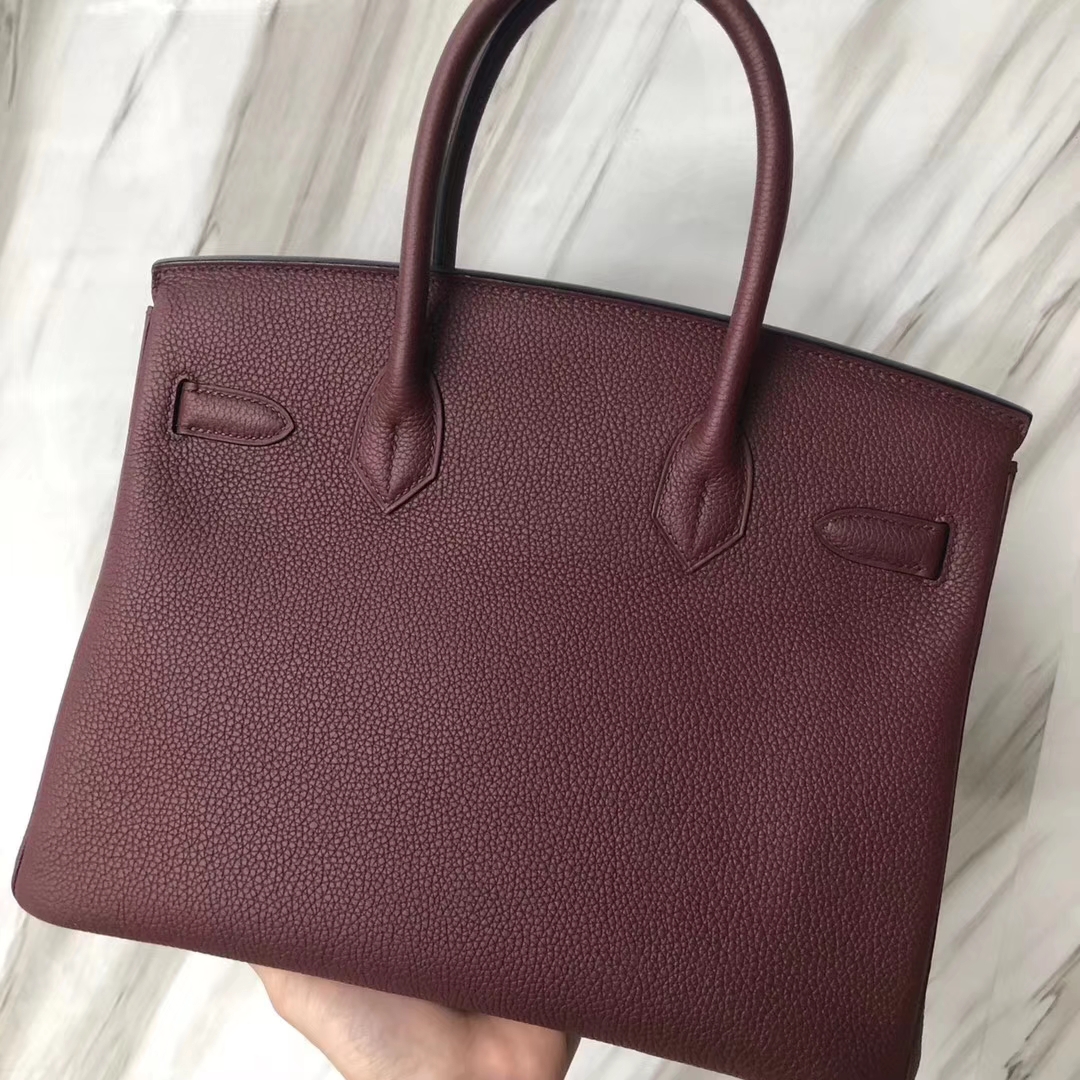 スポットエルメスバッグ公式サイトエルメスCK55エルメスレッドトーゴレザープラチナバッグBirkin30CMゴールドバックル