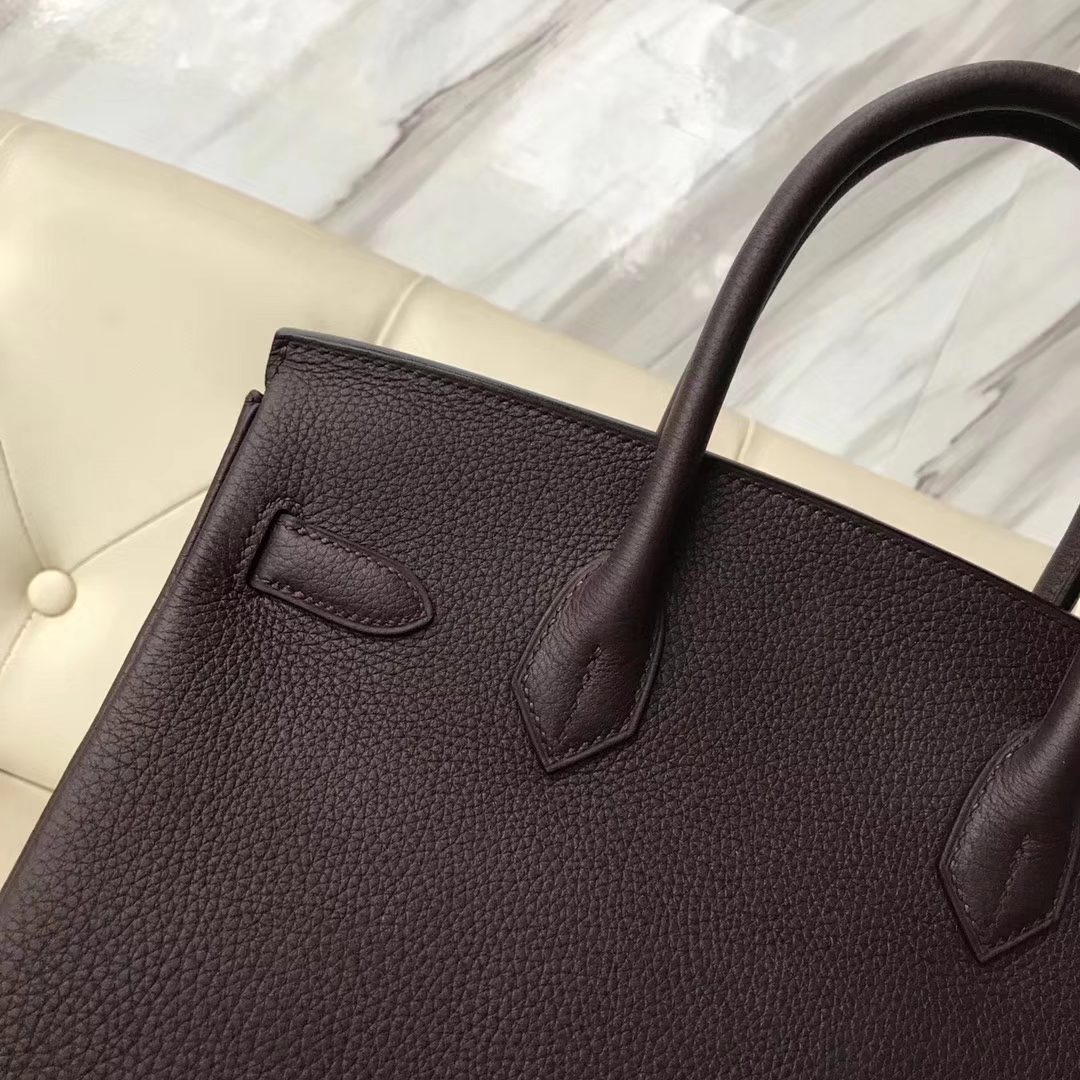 エルメスバッグ公式サイトエルメスCK57ボルドーワインレッドオリジナルトーゴレザープラチナバッグBirkin30CMゴールドバックル