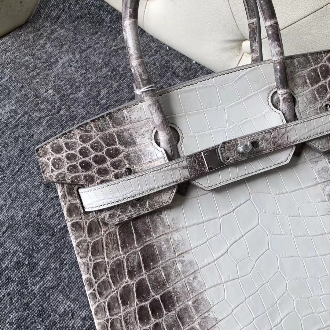 エルメスバッグ公式サイトエルメスヒマラヤトップクロコダイルレザープラチナバッグBirkin30CMシルバーバックル