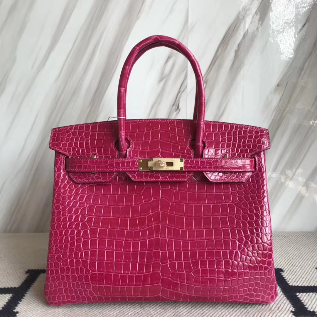 エルメスバッグ公式サイトエルメス5JピンクシャイニークロコダイルレザーBirkin30プラチナバックル