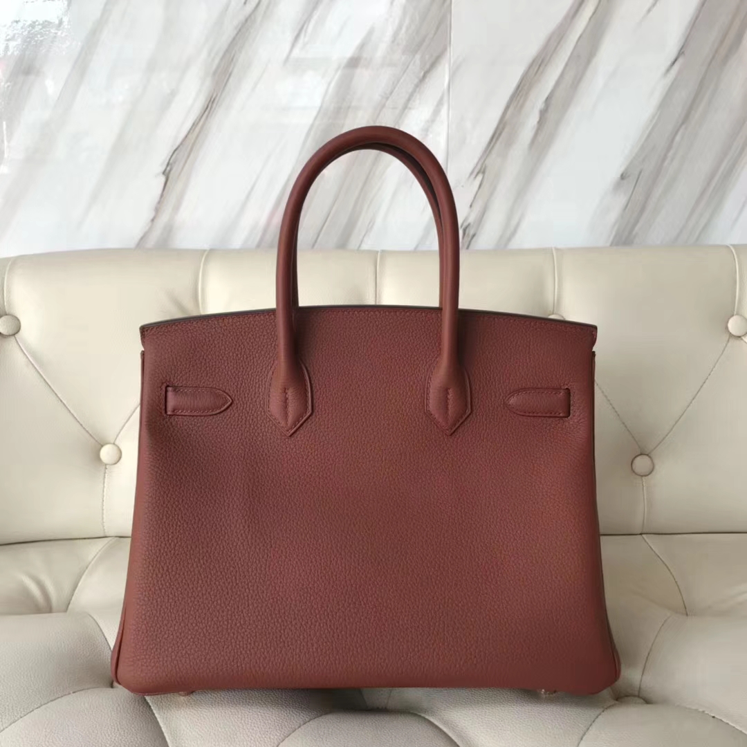 エルメスバッグ公式サイトエルメス6CブロンズゴールドオリジナルトーゴレザープラチナバッグBirkin30CMゴールドバックル