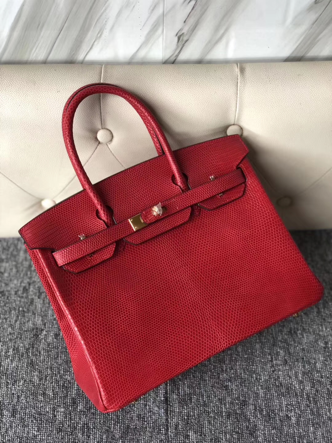 エルメスバッグ公式サイトエルメスQ5フラッグレッドシャイニートカゲスキンBirkin30プラチナバッグゴールドバックル