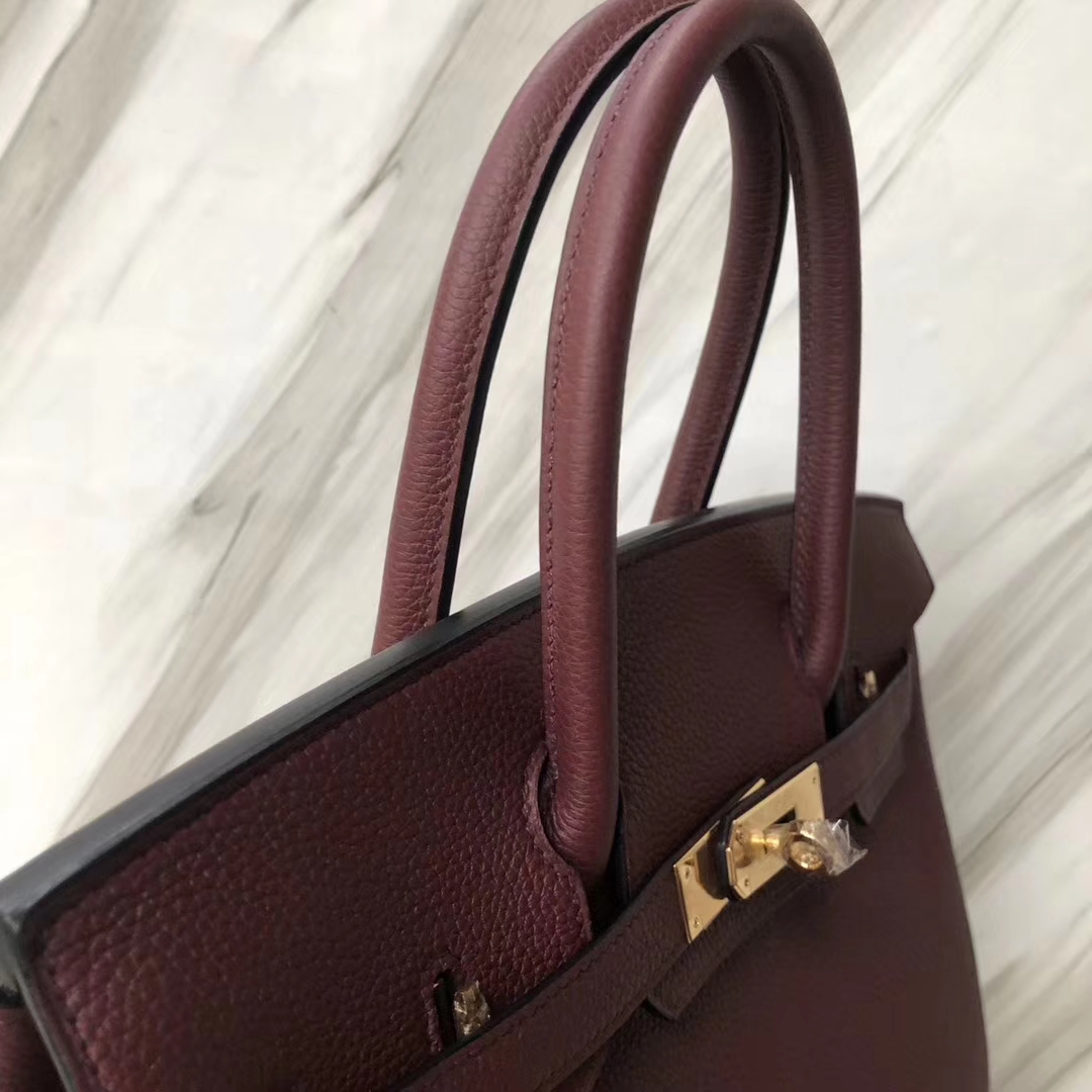 スポットエルメスバッグ公式サイトエルメスCK55エルメスレッドトーゴレザープラチナバッグBirkin30CMゴールドバックル