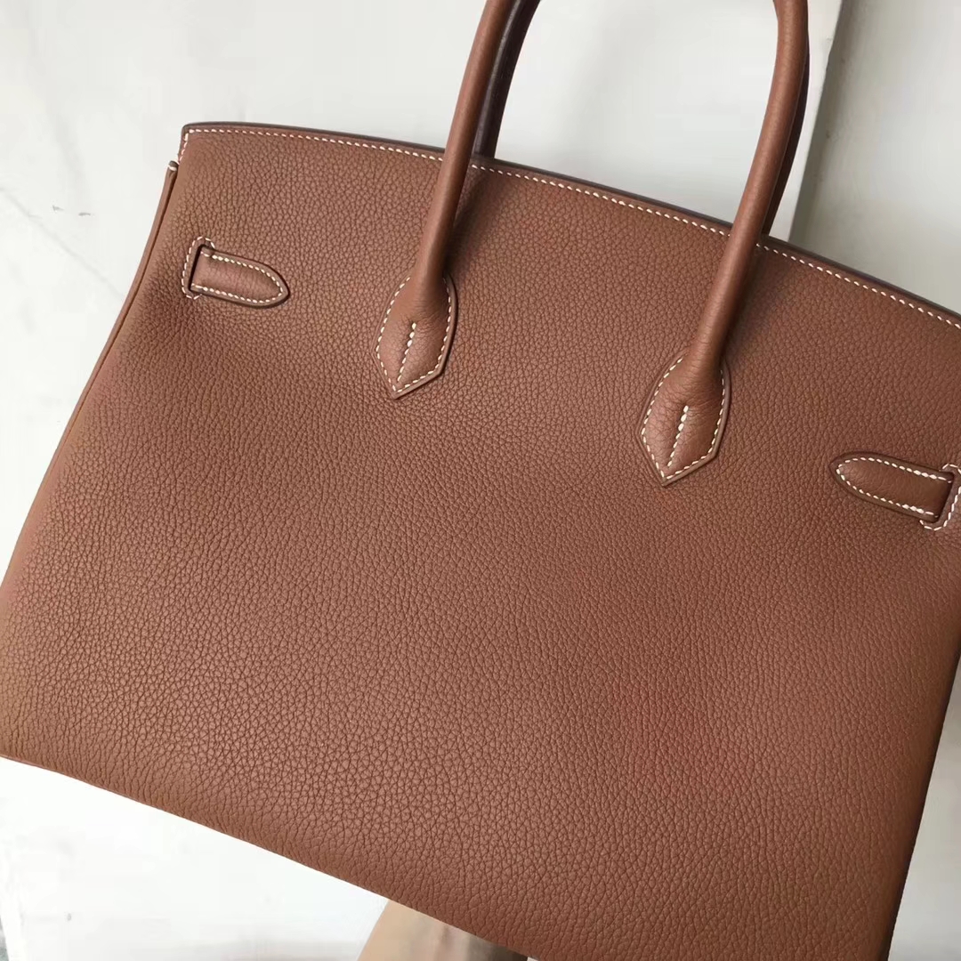 エルメスバーキンバッグエルメストーゴレザーとトカゲの皮のカラーマッチングプラチナバッグBirkin35CMゴールドバックル