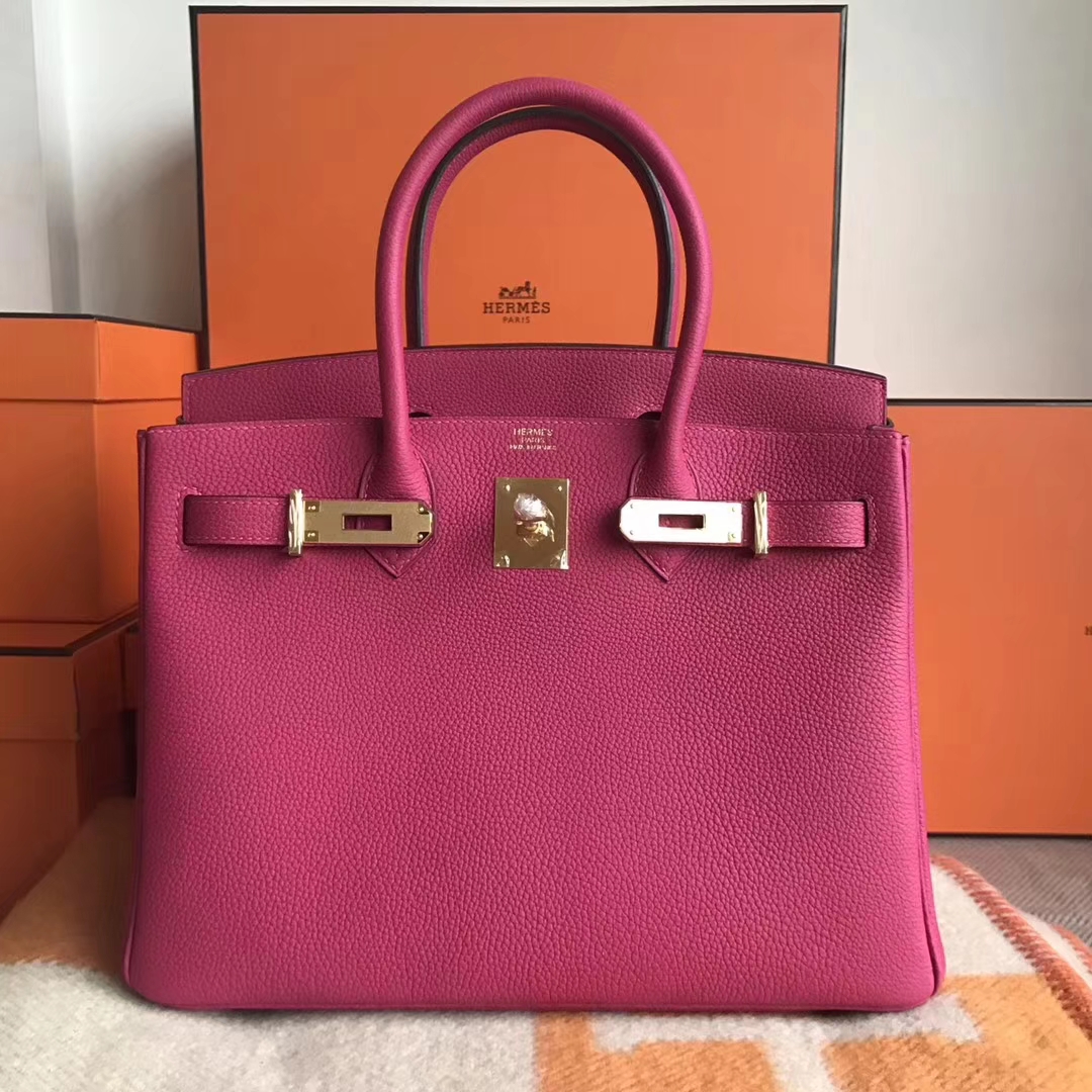 エルメスバッグ公式サイトエルメス3Lエクストリームパープルオリジナルトーゴ牛革Birkin30プラチナバッグゴールドバックル