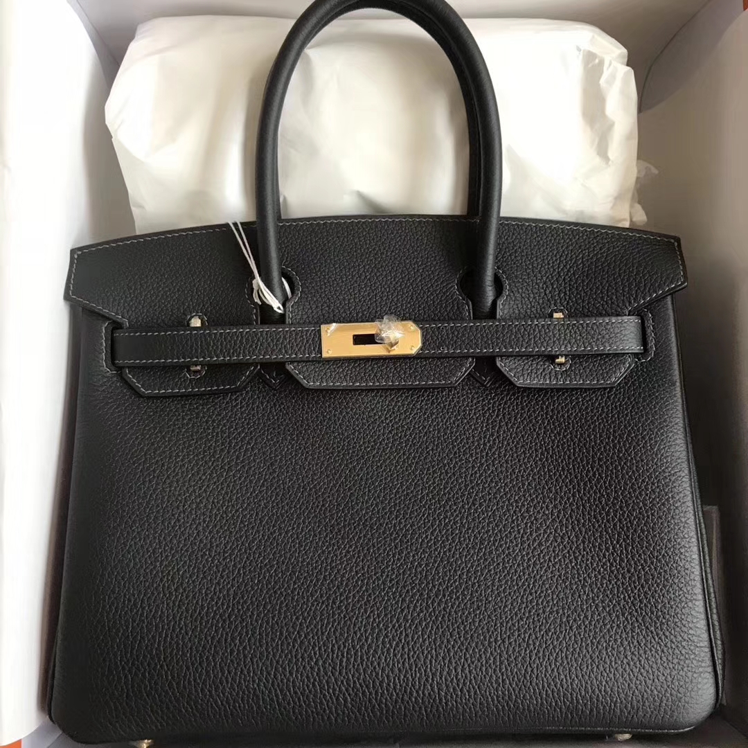 HermesBirkin30CMエルメスCK88グラファイトグレーオリジナルトーゴカーフスキンプラチナバックル