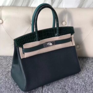 バーキン展示｜エルメスステッチプラチナバッグエルメスタッチシリーズ8カラーマッチングBirkin30CMシルバーバックル