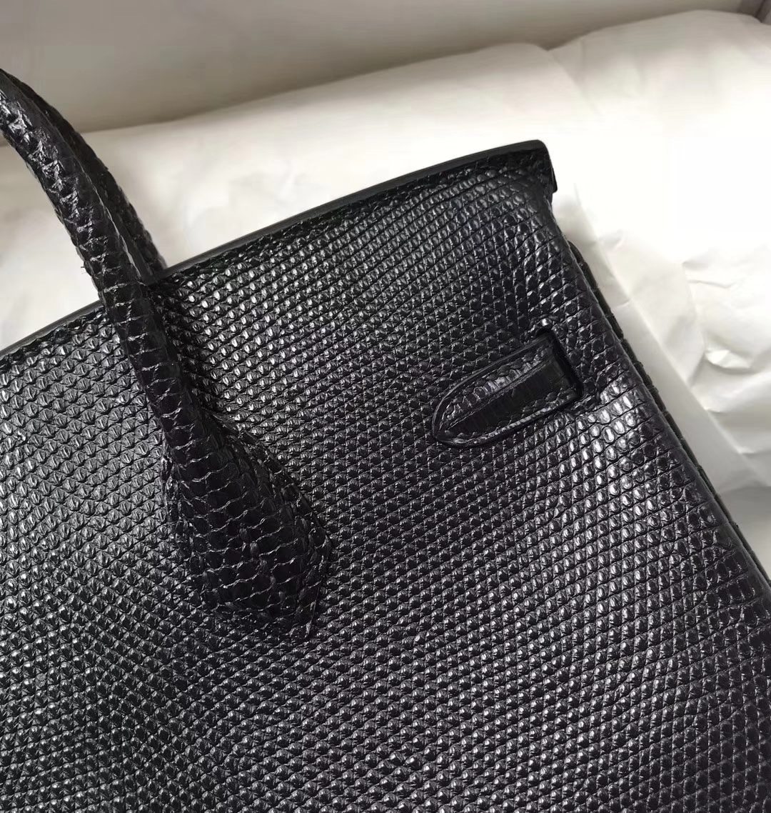 エルメスバーキン価格エルメスバーキン25CMCK89ブラックシャイニーリザードスキンシルバーバックル
