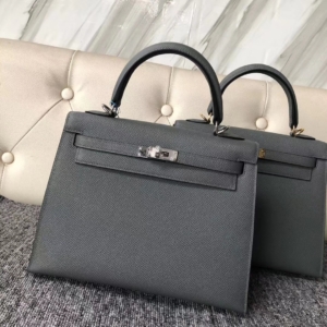 ケリー展示｜エルメスケリーバッグサイズエルメスケリー25CMCC63アプリコットグリーンエプソムレザーシルバーバックル