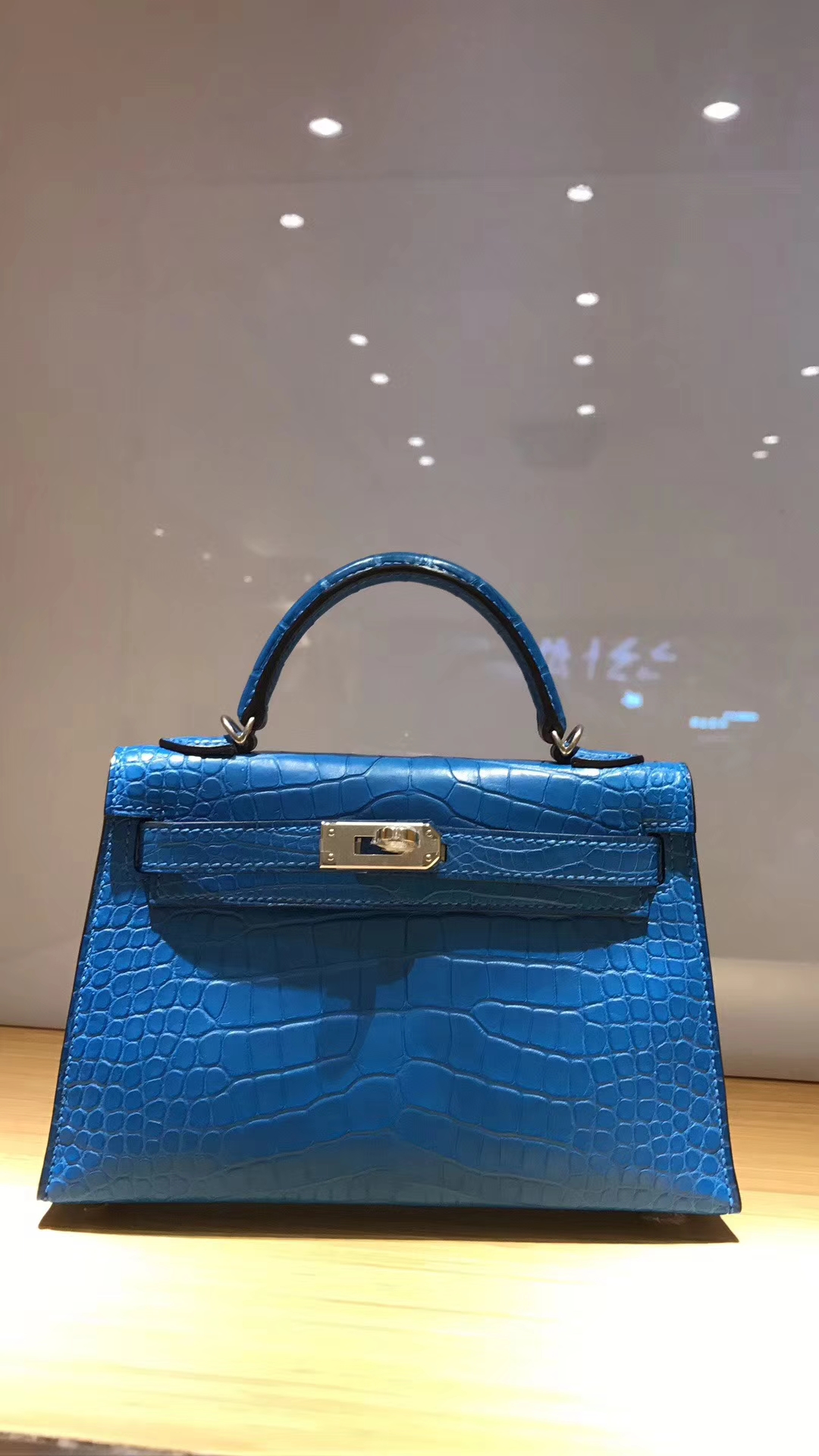エルメスミニケリー22CM7Qギリシャブルーマットスクエアクロコダイルレザー-hermes.earth エルメスミニケリー22CM7Qギリシャブルーマットスクエアクロコダイルレザー