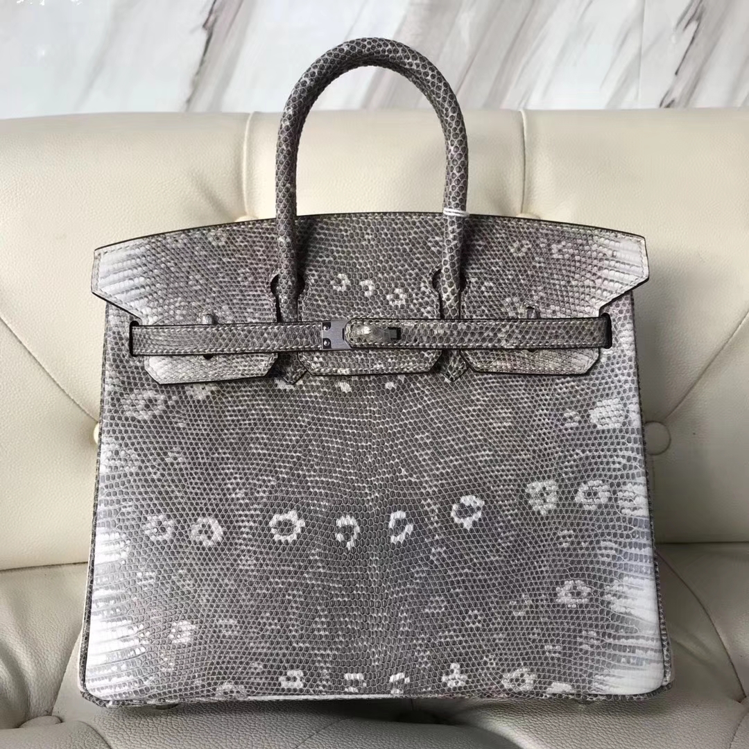 エルメスバッグ公式サイトエルメスBirkin25CM01スモールヒマラヤトカゲスキンプラチナバッグシルバーバックル