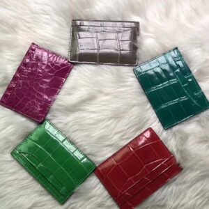 財布・小物展示|エルメスクロコダイルレザーカードホルダーエルメスマルチカラーシャイニークロコダイルレザー小銭入れカードホルダー