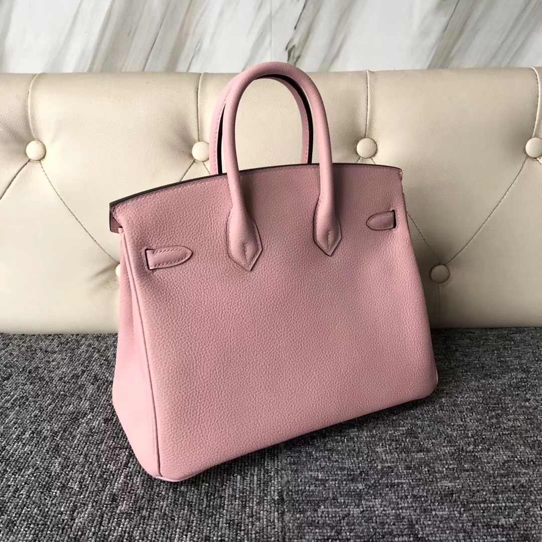 スポットエルメスプラチナバッグ価格エルメス3QバービーパウダートーゴカーフレザーBirkin25CMシルバーバックル