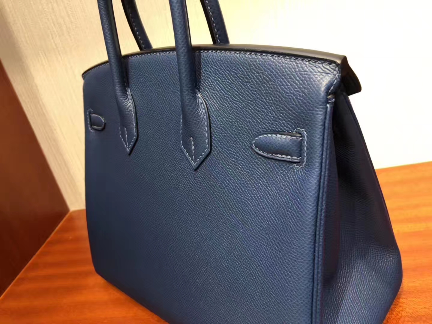 エルメスプラチナバッグ価格エルメス2019秋冬最新カラーS4ディープブルーBirkin25CMシルバーバックル