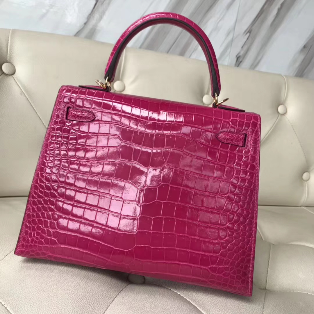 エルメスケリーバッグ価格エルメスケリー25CMJ5アラビアンナイトピンクパープルシャイニークロコダイルレザーゴールドバックル