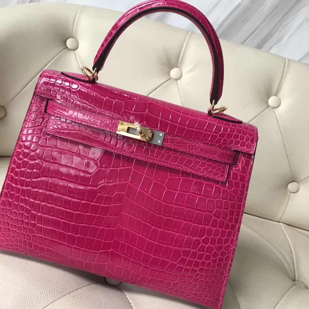 エルメスケリーバッグ価格エルメスケリー25CMJ5アラビアンナイトピンクパープルシャイニークロコダイルレザーゴールドバックル