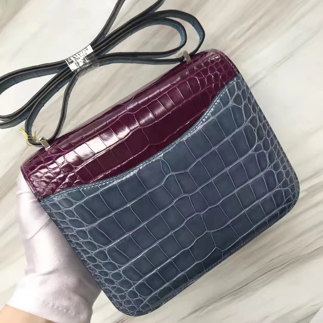 エルメスカラーブロッキングスチュワーデスバッグエルメスコンスタンス18CM3色の明るいクロコダイルレザークロコダイルバックル-hermes.earth エルメスカラーブロッキングスチュワーデスバッグエルメスコンスタンス18CM3色の明るいクロコダイルレザークロコダイルバックル