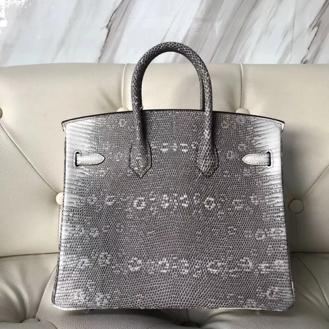 エルメスバッグ公式サイトエルメスBirkin25CM01スモールヒマラヤトカゲスキンプラチナバッグシルバーバックル