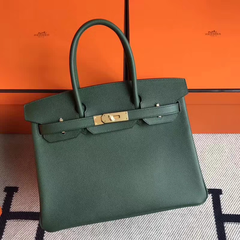 エルメスバッグ公式サイトエルメス2QブリティッシュグリーンエプソムレザーBirkin30プラチナバッグゴールドバックル