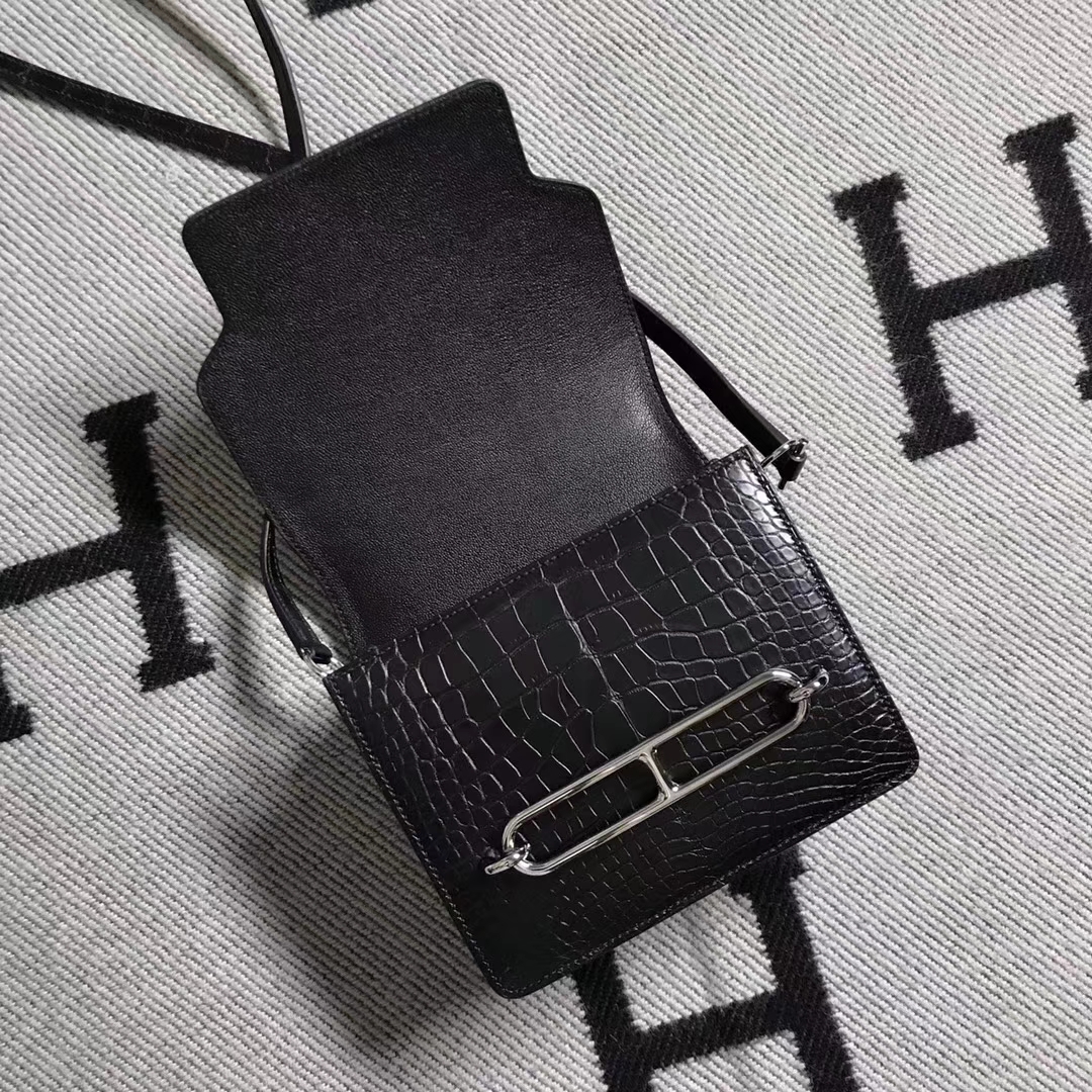 エルメスピッグノーズバッグエルメスルーリス19CMブラックマットクロコダイルレザーシルバーバックル-hermes.earth エルメスピッグノーズバッグエルメスルーリス19CMブラックマットクロコダイルレザーシルバーバックル