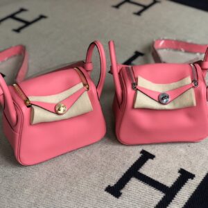 リンディ展示｜エルメスミニリンディ19cmエルメス8Wリップスティックパウダースウィフトレザーミニリンディバッグゴールド/シルバーバックル