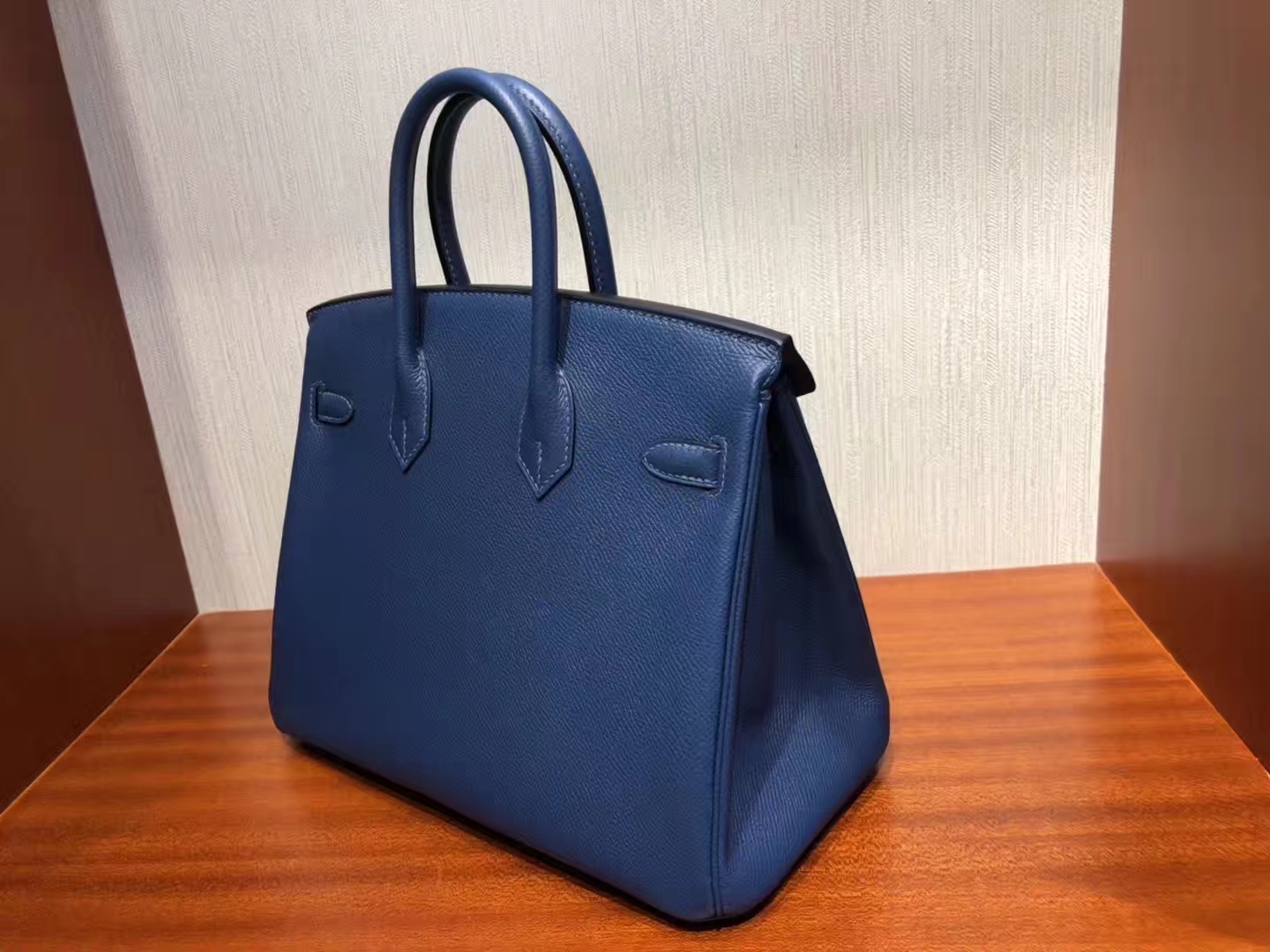 エルメスプラチナバッグ価格エルメス2019秋冬最新カラーS4ディープブルーBirkin25CMシルバーバックル