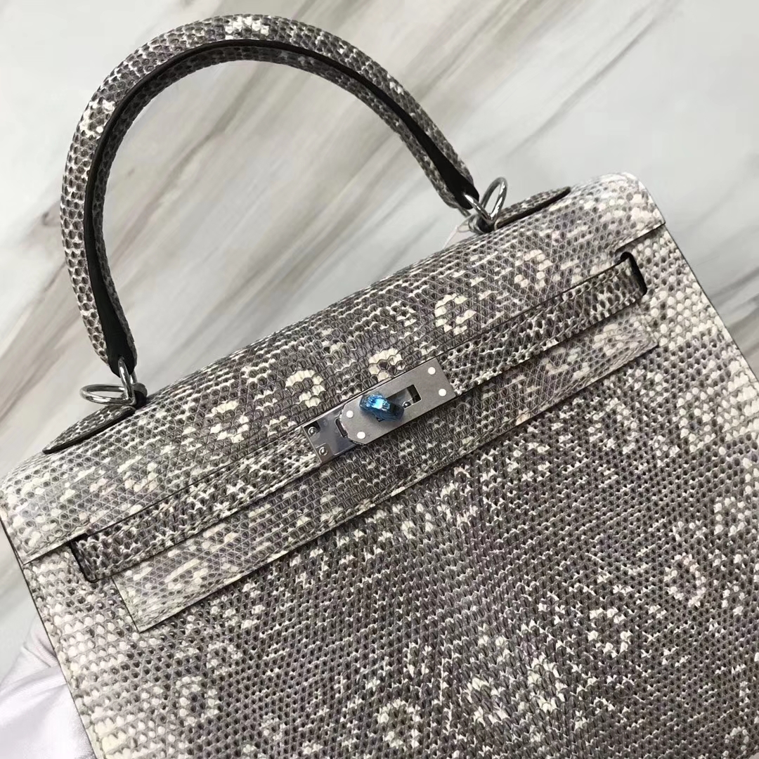 エルメスバッグ価格エルメスケリー25CM01ナチュラルカラーシャイニーリザードスキンケリーシルバーバックル