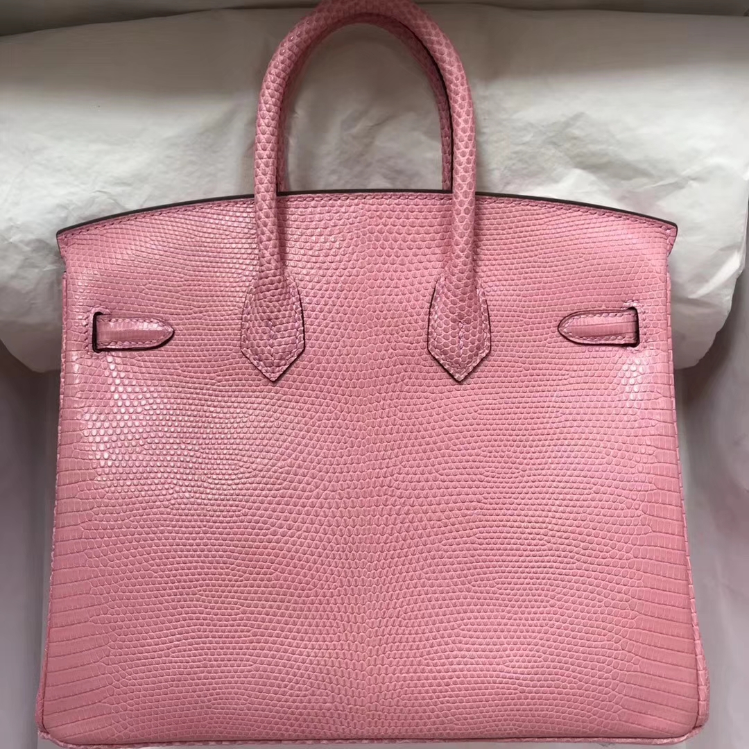 エルメスバッグ公式サイトエルメス1Qミルクシェイクパウダー輸入トカゲ皮プラチナバッグBirkin25CMシルバーバックル