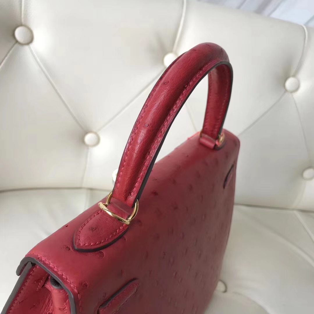 エルメスケリーバッグ価格エルメスケリー25CMQ5フラッグレッドKKオーストリッチスキンケリーバッグゴールドバックル