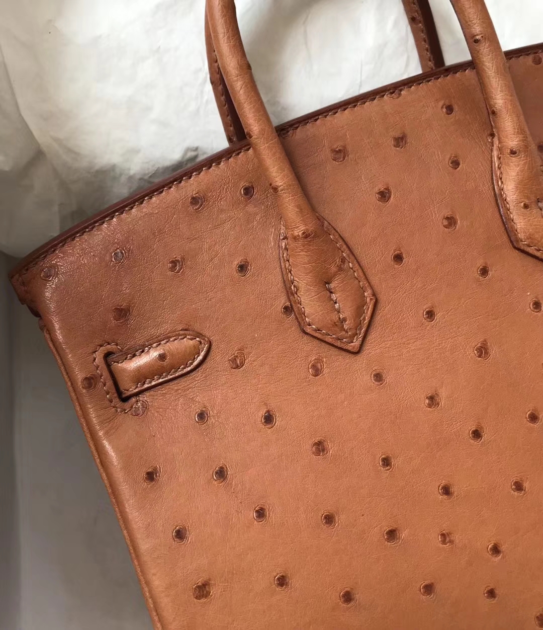 エルメスバッグ公式サイトエルメスキャラメルトップKKオーストリッチレザープラチナバッグBirkin25CMゴールドバックル