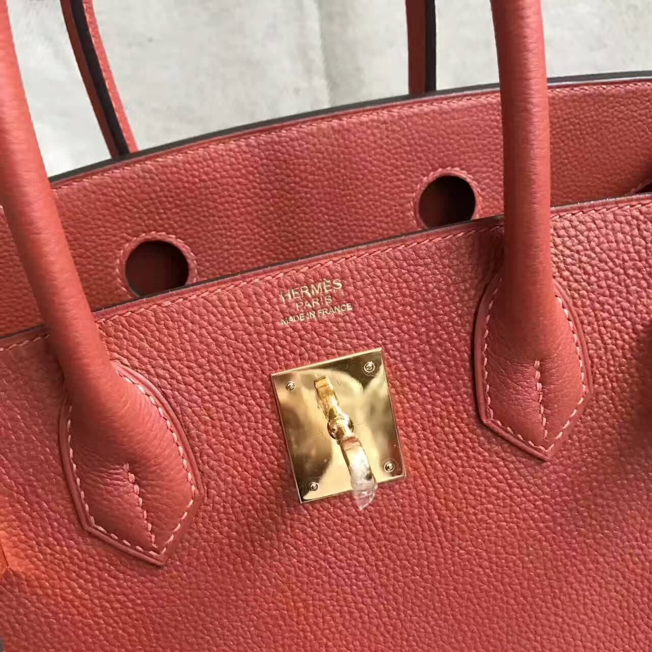 エルメスレディースバッグ価格エルメスプラチナバッグ6CブロンズトーゴカーフレザーBirkin30cm