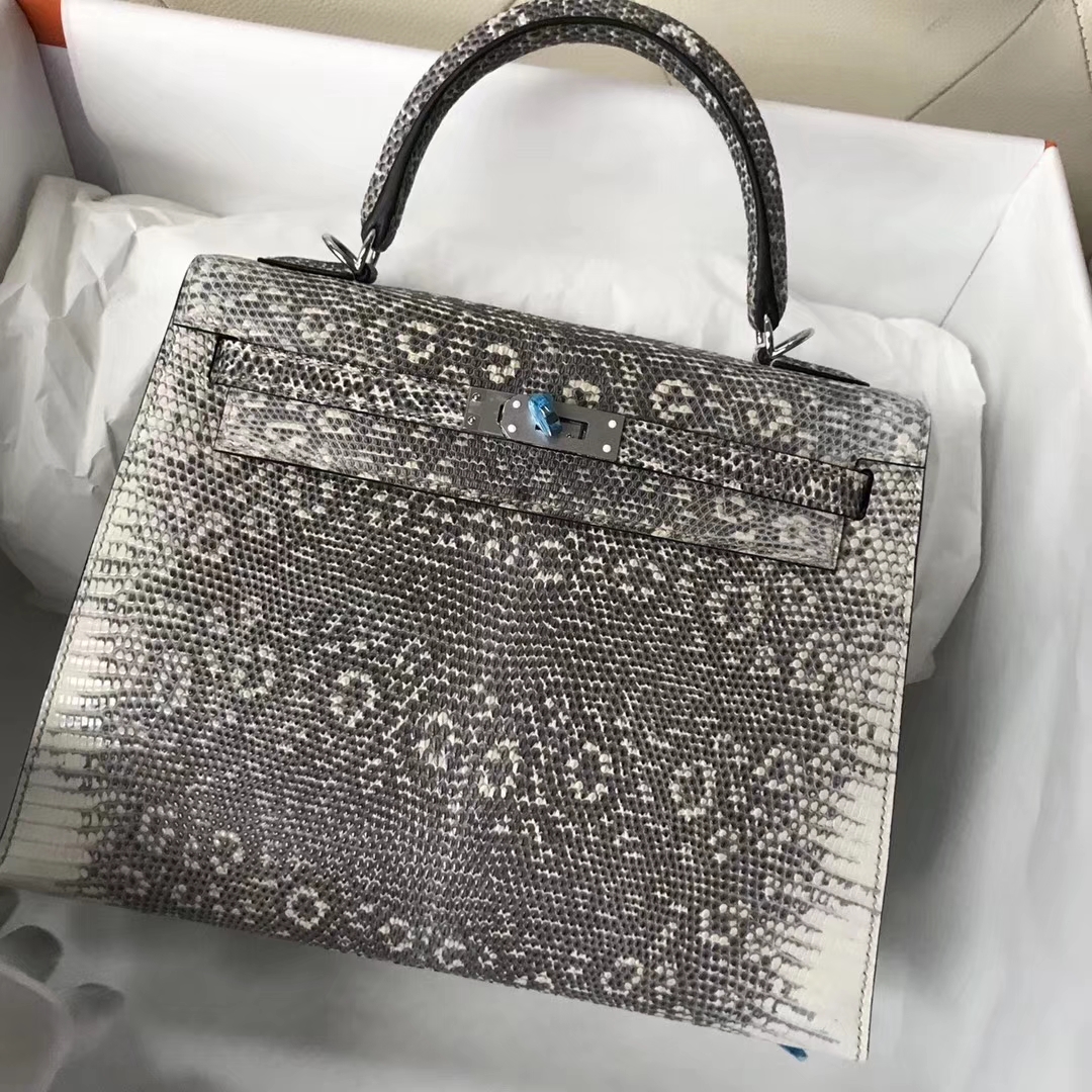 エルメスバッグ価格エルメスケリー25CM01ナチュラルカラーシャイニーリザードスキンケリーシルバーバックル