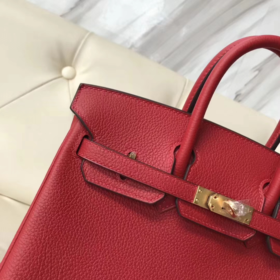 エルメスバッグ公式サイトエルメスQ5フラッグレッドオリジナルトーゴカーフスキンプラチナバッグBirkin25CMゴールドバックル