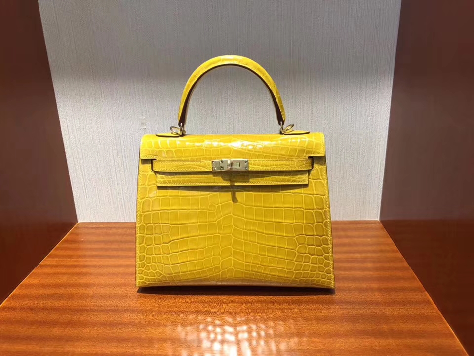 エルメスケリー25CMエルメス9Dアンバーイエローシャイニークロコダイルレザーケリーバッグゴールドバックル-hermes.earth エルメスケリー25CMエルメス9Dアンバーイエローシャイニークロコダイルレザーケリーバッグゴールドバックル