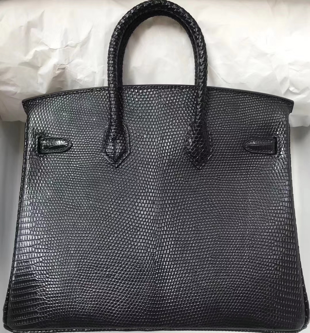 エルメスバーキン価格エルメスバーキン25CMCK89ブラックシャイニーリザードスキンシルバーバックル