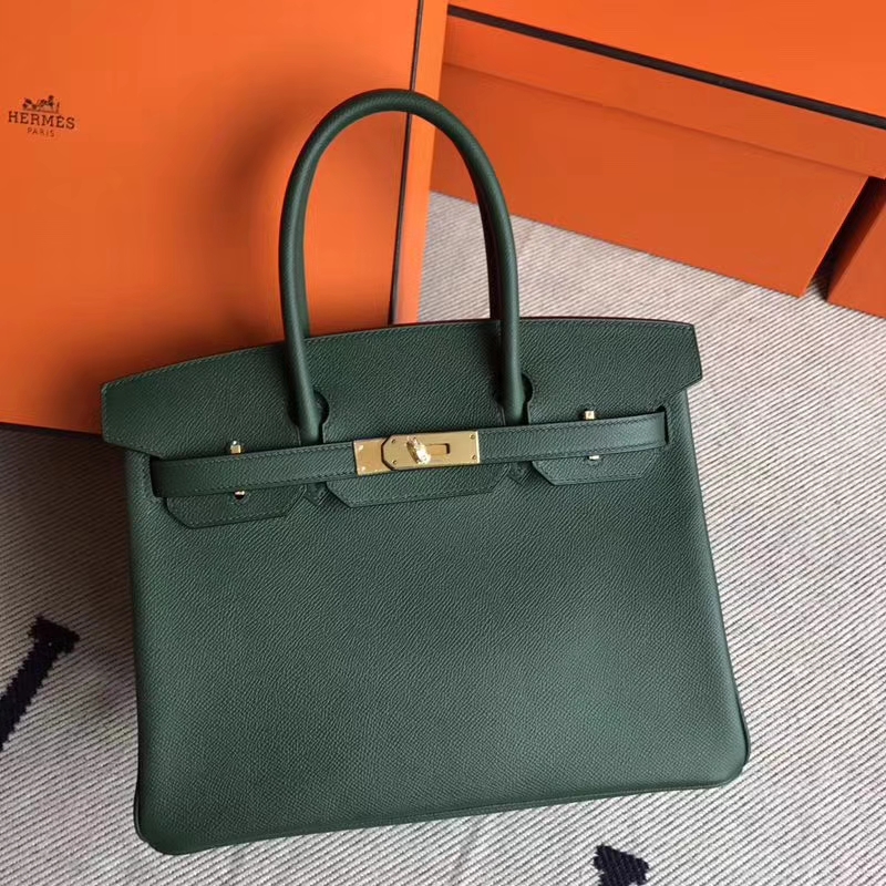 エルメスバッグ公式サイトエルメス2QブリティッシュグリーンエプソムレザーBirkin30プラチナバッグゴールドバックル