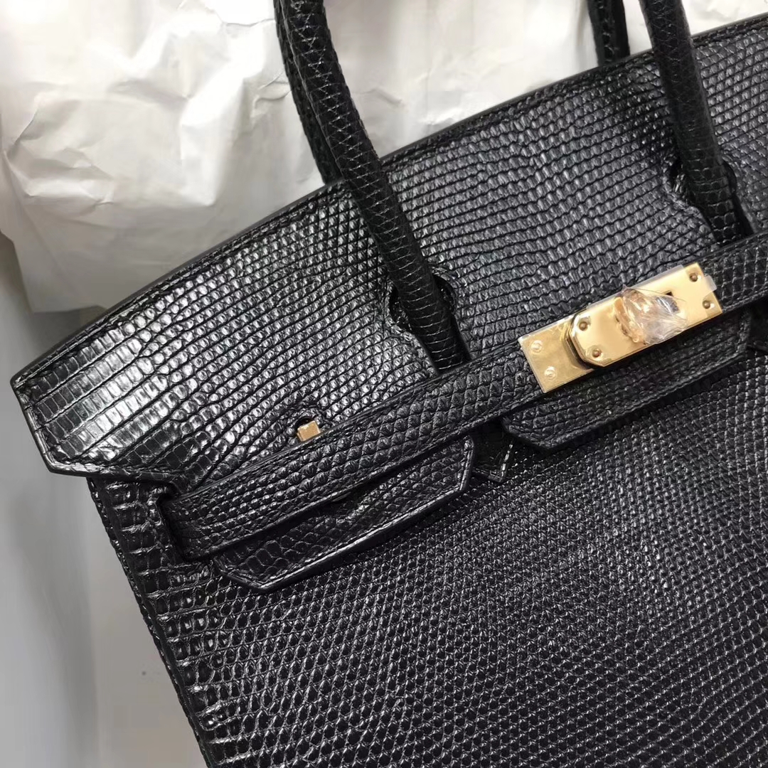 エルメスバーキン25CMエルメスCK89ブラックシャイニーリザードレザープラチナバックル