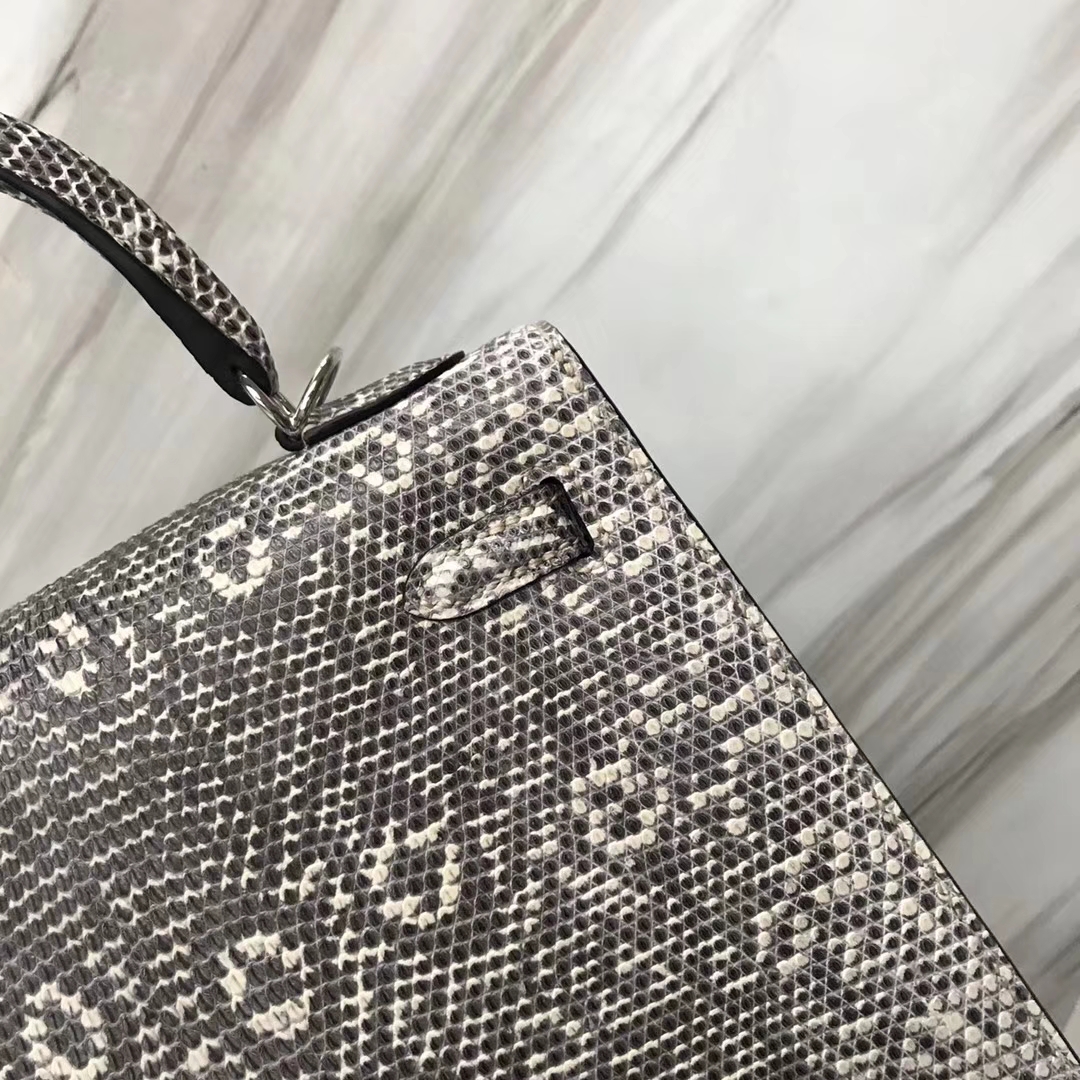 エルメスバッグ価格エルメスケリー25CM01ナチュラルカラーシャイニーリザードスキンケリーシルバーバックル