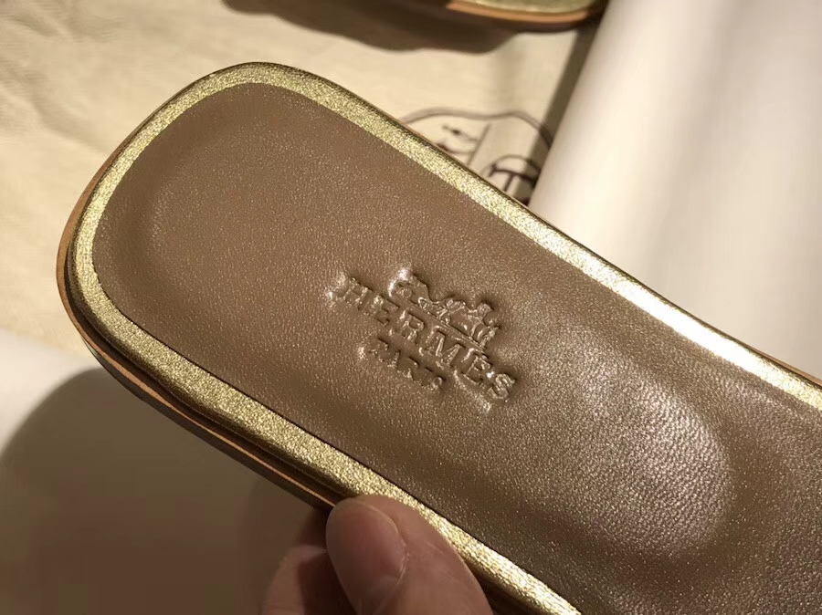 エルメスレディースシューズエルメスニューピッグノーズリングバックルフラットスリッパローカルタイラントゴールド35〜41